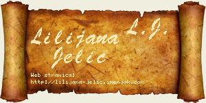 Lilijana Jelić vizit kartica